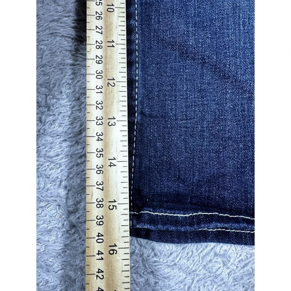 True‎ Religion Riley Knee Length Shorts Blue Denim Women's Size 23 Jean Shorts